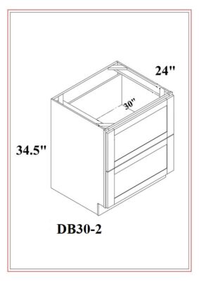 DRAWER BASES- 2 DRAWERS
