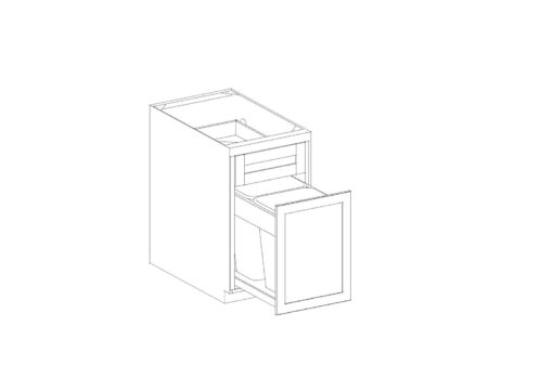 Trash Can Cabinet with Kit