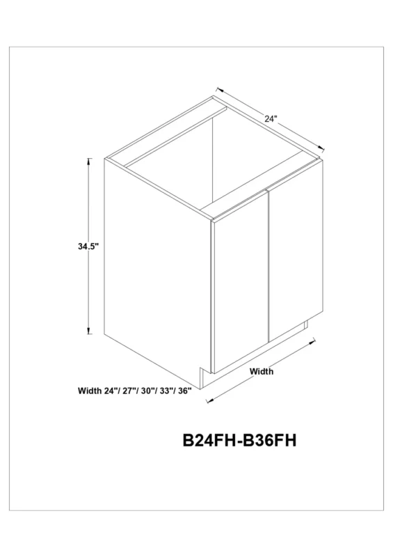 FULL HEIGHT BASE DOUBLE DOORS