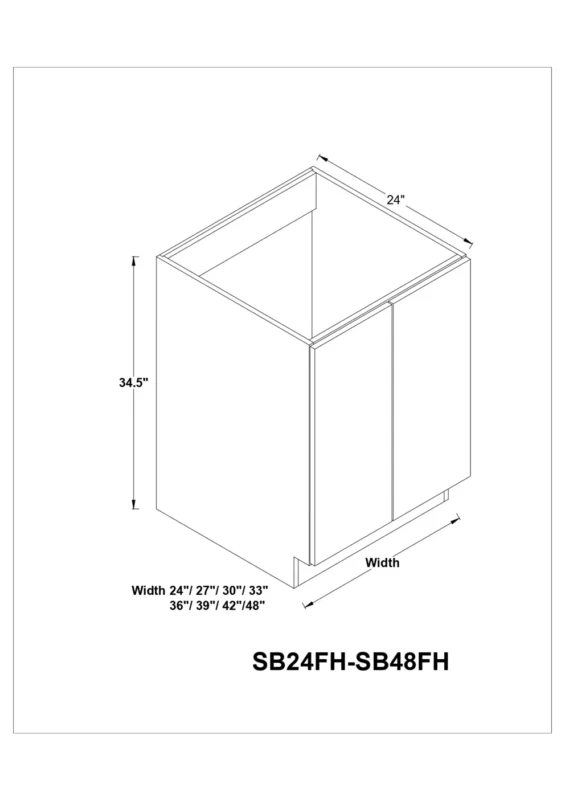 Sink Base Full High Door