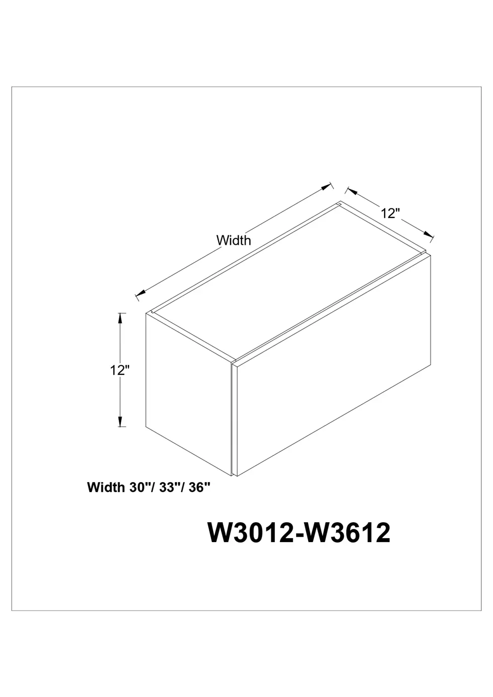 Bridge Cabinet 12″ Deep Flip Up