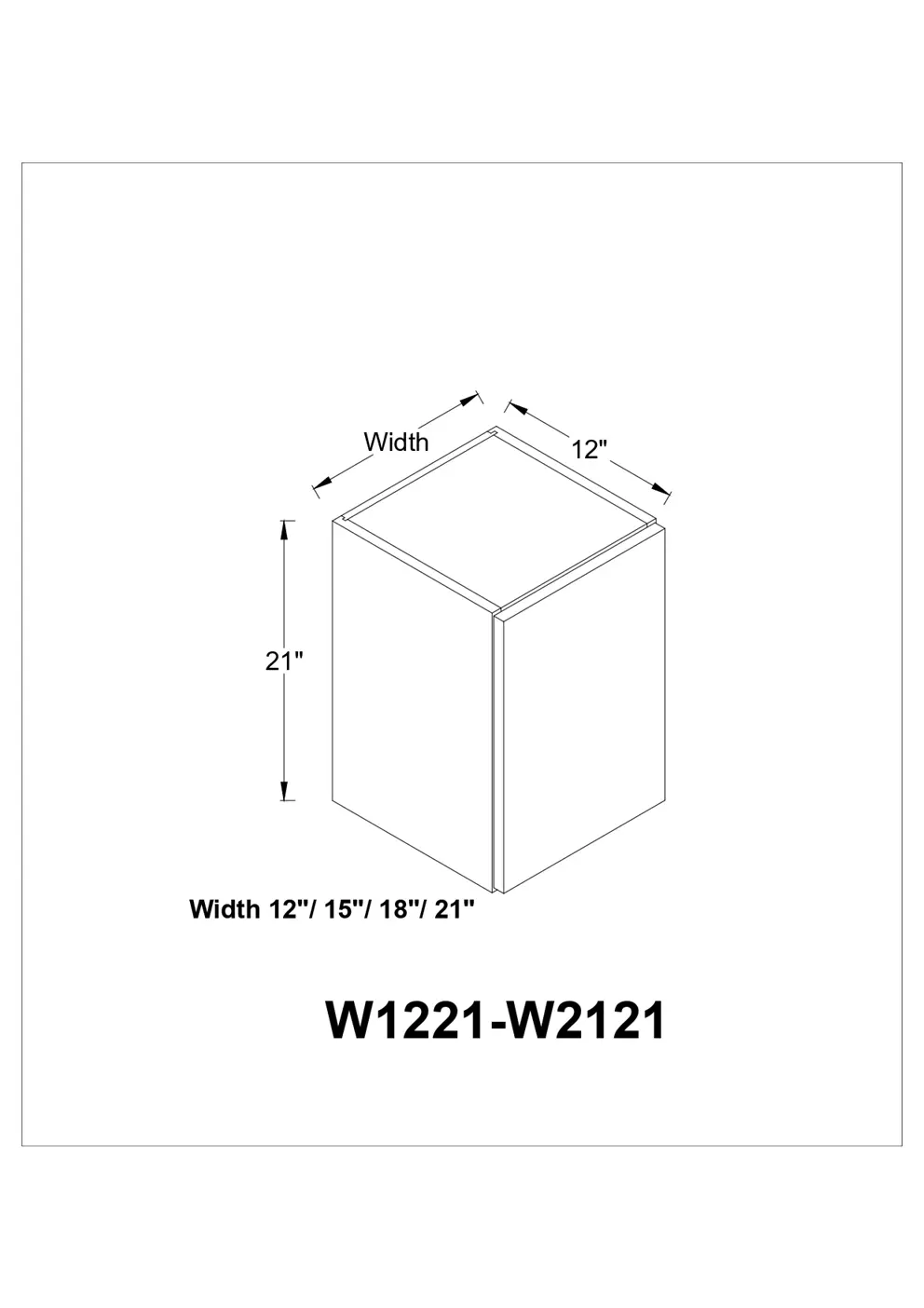 Top 21″ High Cabinet