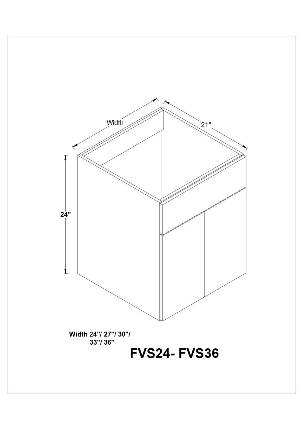 Floating Vanity Sink Base